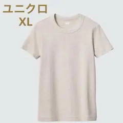 ユニクロ クルーネックT 半袖 ベージュ XLのサムネイル