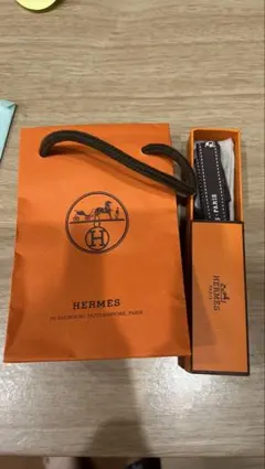 HERMES ショップ袋 リップ　空箱 リボン セットのサムネイル
