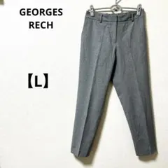 ジョルジュレッシュ【L】日本製　ウール混　ウエストゴム　スラックス　グレー