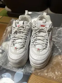 フィラ 厚底スニーカー ディスラプター2ウェッジハート　　23.5 ムラスポ購入