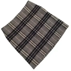 バーバリー ミニスカート ウールスカート ノバチェック グレー