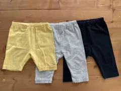 西松屋ベビー5分丈、7分丈ボトムス 3枚セット