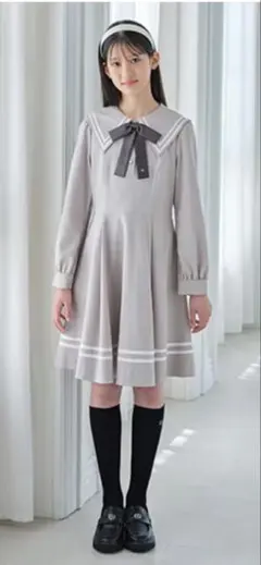 メゾピアノジュニア 卒服150 セーラー襟 ワンピース
