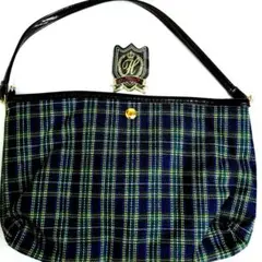 値下げハッシュアッシュ/チェックバッグ