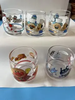 アンパンマン キャラクターグラス 5個セット