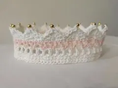 ベビークラウン　ホワイト✕ピンク
