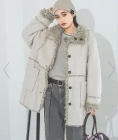 JEANASIS リバーシブルムートンファーブルゾン