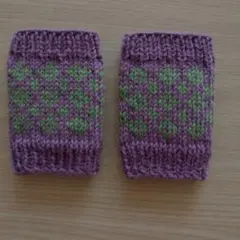 No.212 婦人サイズウール100%あったかリストウォーマー♪