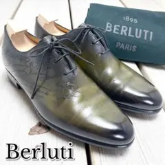 希少色✨ツリー付✨Berluti ベルルッティ アレッサンドロ 6.5 オリーブのサムネイル
