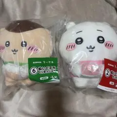 エニマイくじ ちいかわ ぬいぐるみ 2種セット ちいかわ、くりまんじゅうのサムネイル