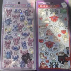 正規品　スティッチ ベイマックス ボンボンドロップシール 2枚セット