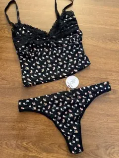 小花柄 キャミソール＆ショーツ セット