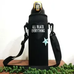 水筒カバー 1リットル 1000ml S★水筒ケース 黒+AllB♡