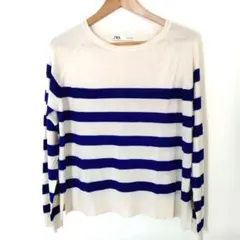 ZARAザラ ボーダートップス M　薄手　春夏秋