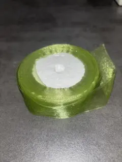 【リボン】ライトグリーン シフォンリボン