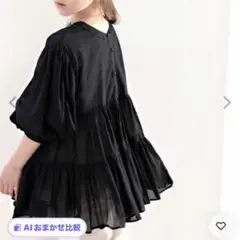 classicalelf 3WAYバルーンスリーブティアードブラウス ブラックのサムネイル