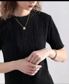 Classical Elf ミニプリーツ 半袖 シアーTシャツ Lサイズ