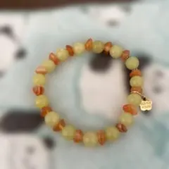 個性的❣️天然A貨翡翠 魅力、色合わせ秋山色算盤珠ブレスレット 