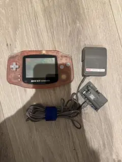 【動作確認済み】ゲームボーイアドバンス 本体 クリアピンク 充電器付き