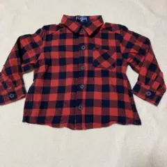 ELFINDOLL CLASSIC 長袖 チェック シャツ 90