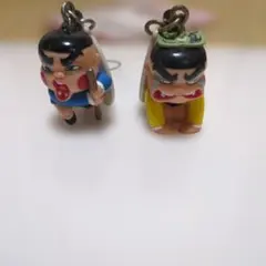 おぼっちゃまくん フィギュアストラップ 2個セット