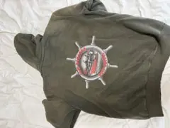 Carhartt オリーブグリーン パーカー　ハーフジップ