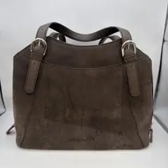 トカゲ型押しレザー風　ブラウントート　Y