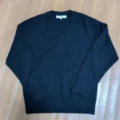 Vネックセーター 130 黒　しまむら スクールセーター　冠婚葬祭