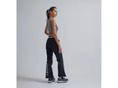 CRONOS レディース フレアパンツ ブラック