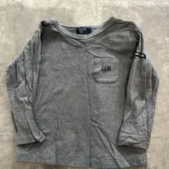 グレー 長袖Tシャツ 90