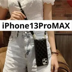 スマホショルダー iPhone13ProMAX ケース ブラック