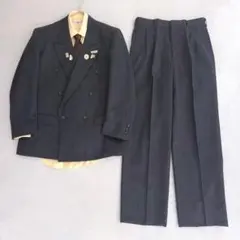 vintage セットアップ ダブルスーツ グレー モード カジュアル