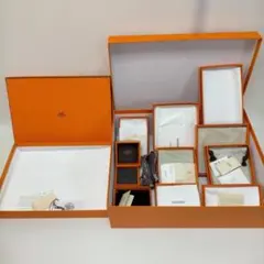 エルメスBOX 空箱12個＋中袋ほぼ有り＋リボン4本 セット 260402-6T