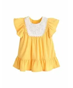 新品未使用　moimoln サニークロッシェレースワンピース　80㎝