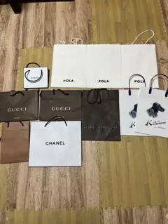 GUCCI CHANEL LOUIS VUITTON POLA ショップ袋セット