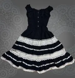 PUTUMAYO フリル レース ノースリーブワンピース PUTUMAYO フリル レース ノースリーブワンピース - メルカリ