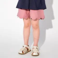 アプレレクール　スカラップショートパンツ　ピンク　140 短パン