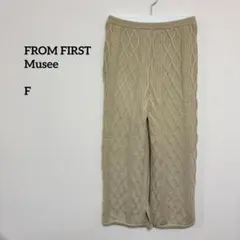 FROM FIRST Musee ケーブルニットパンツ Fワイドc937②のサムネイル