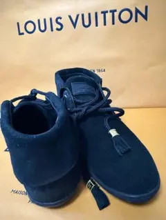 LOUIS VUITTON 黑色運動鞋 麂皮