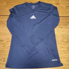adidas 長袖Tシャツ ネイビー 165/88A メンズS