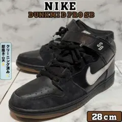 NIKE SB DUNK MID PRO 黒 白 314383-011 28cm
