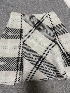 SNIDEL スナイデル ロービングチェックミニスカート 0