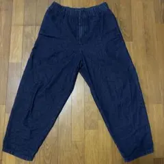 GU ワイドパンツ デニム パンツ ワイド 濃紺 カジュアル シンプル