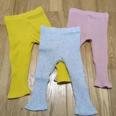 SHEIN　シーイン　リブパンツ　3点セット　80cm　おまけ付き