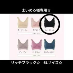まいめろ様専用☆インテグレートブラ☆　リッチブラック☆　6L　洗濯ネットつき