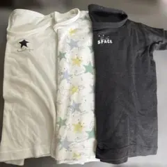 ✴︎✴︎ まとめ買　長袖1枚半袖5枚　肌着6枚セット（星柄・SPACE）