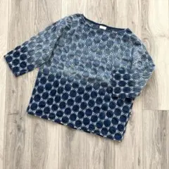 SANDRO サンドロ ブラウス シャーリング クロップド丈 美品 - メルカリ