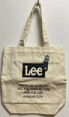 【新品未使用品】 Lee トートバッグ 人気の厚手のコットンキャンバス生地
