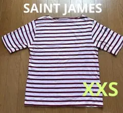 【SAINT JAMES】半袖　ピンクボーダー　XXSのサムネイル