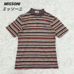 MISSONI 半袖ニットシャツ マルチカラー イタリア製 - メルカリ